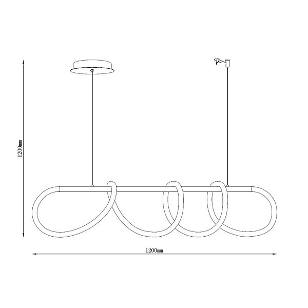 Lampa griesti Domoletti 20006PM-BSCO-GD. 42 W. 4000 °K