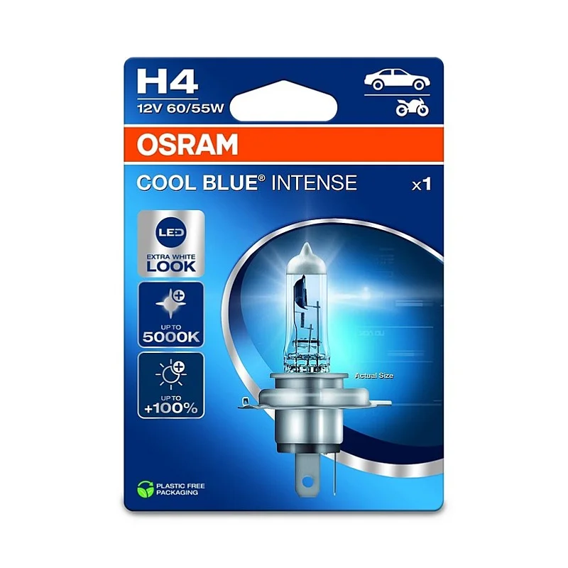CAR LIGHT BLUE INTENSE 60/55W 12V H4