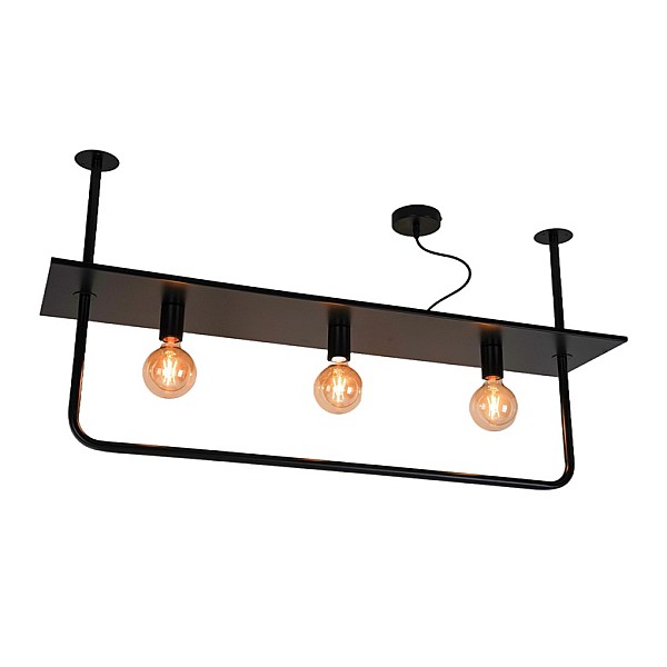 PENDANT LIGHT TERRA 3XE27 BLACK