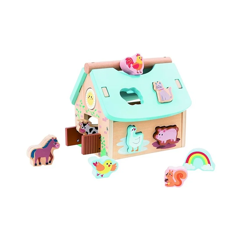 WOODEN GAME SORTER HOUSE FARM