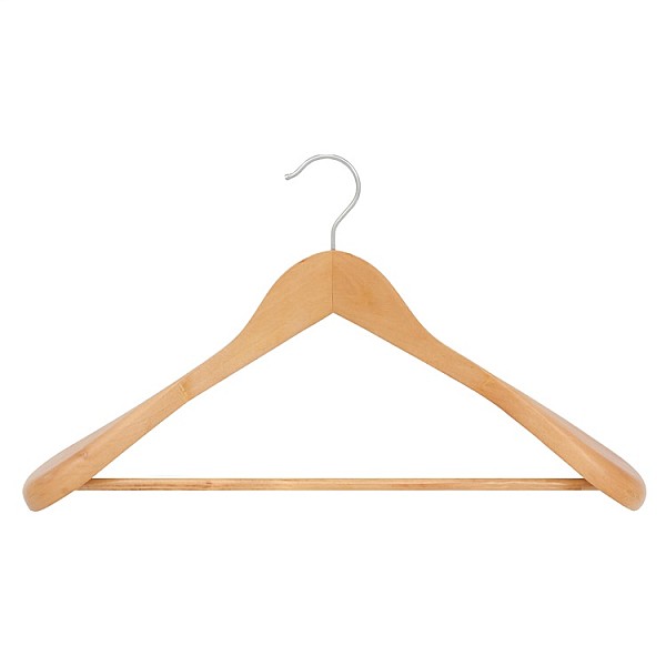 WOODEN COAT HANGER LSD001 NATURAL