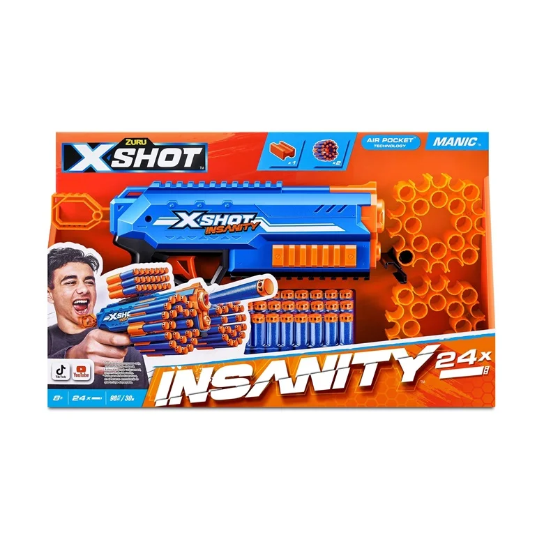 Rotaļu ierocis ar lodēm XSHOT Manic Insanity 36603