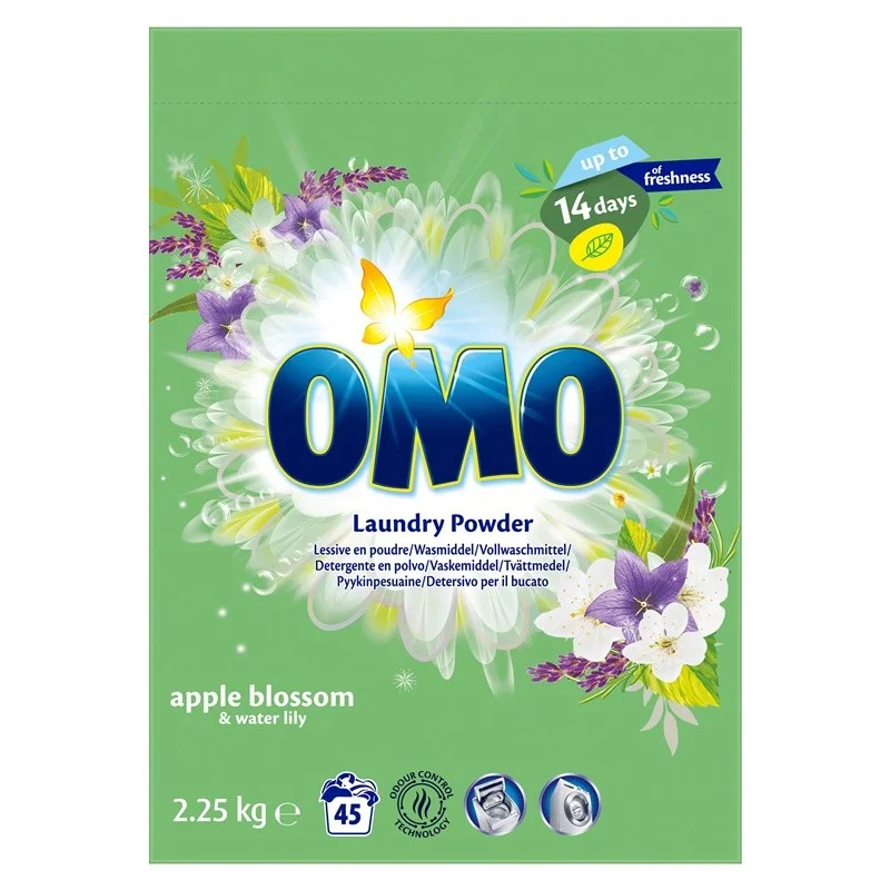 VEĻAS PULVERIS OMO APPLE BLOSSOM 2.25KG VEĻAS PULVERIS OMO APPLE BLOSSOM 2.25KG