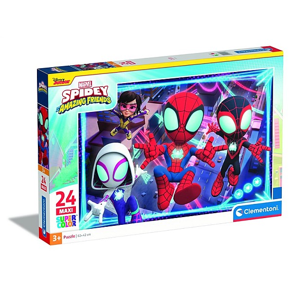 Dėlionė Clementoni MAXI SPIDEY 28527. 62 cm x 42 cm