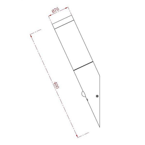 Lampa Domoletti DH3 DH7021. 15W. E27. IP44. melna