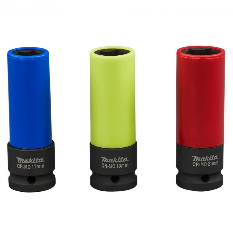 Trieciena galviņu komplekts Makita E-12354. 17 - 21 mm. 1/2"