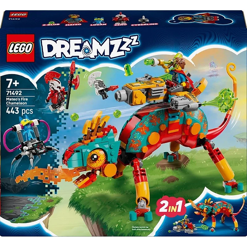 Konstruktorius LEGO® DREAMZzz Mateo's Fire Chameleon 71492