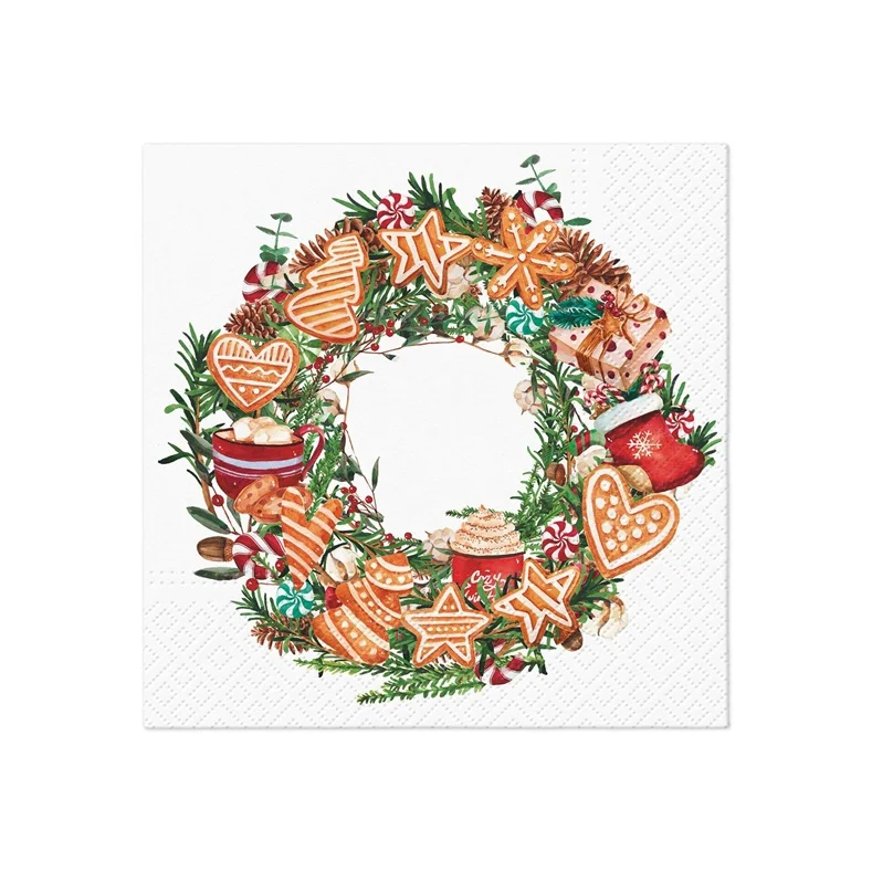 Ziemassvētku papīra salvetes PAW. 33 cm x 33 cm. 20 gab. Ziemassvētku papīra salvetes PAW. 33 cm x 33 cm. 20 gab.