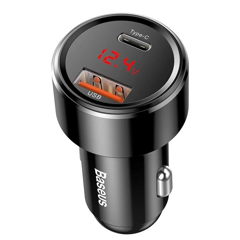 Lādētājs Baseus. USB/USB-C QC3.0 45W 6A Lādētājs Baseus. USB/USB-C QC3.0 45W 6A
