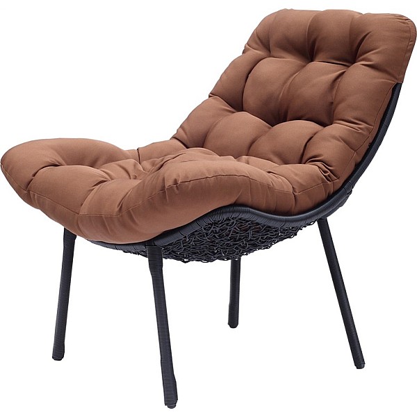 OUTDOOR CHAIR DARK BROWN