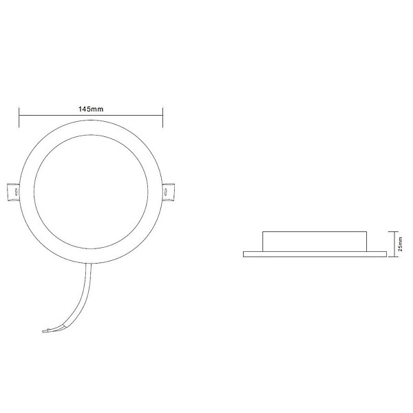 RECESSED LED LIGHT EPIRUS 9W ROUND