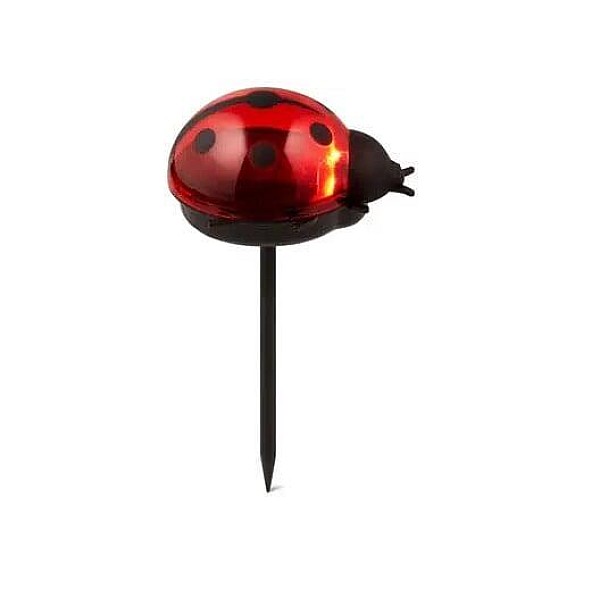 Lampa Domoletti Bug. 1W. IP44. melna/sarkana