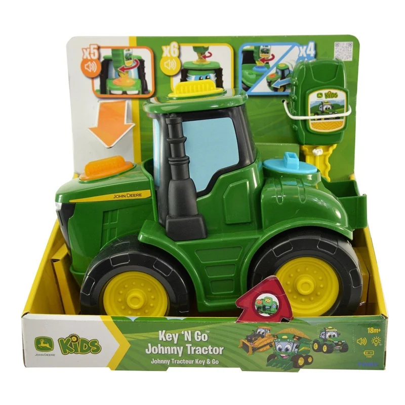 Žaislinis traktorius John Deere KEY N GO JOHNNY 47500