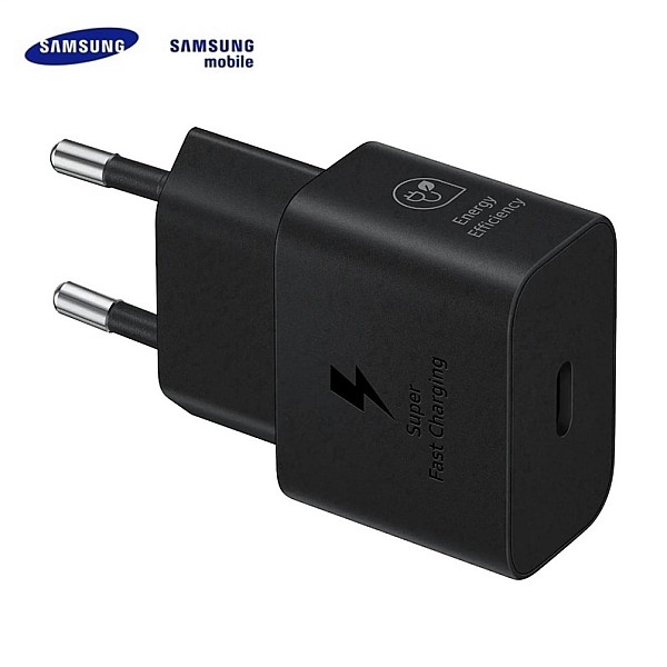 Lādētājs Samsung 1 x USB Type C. melna. 25 W