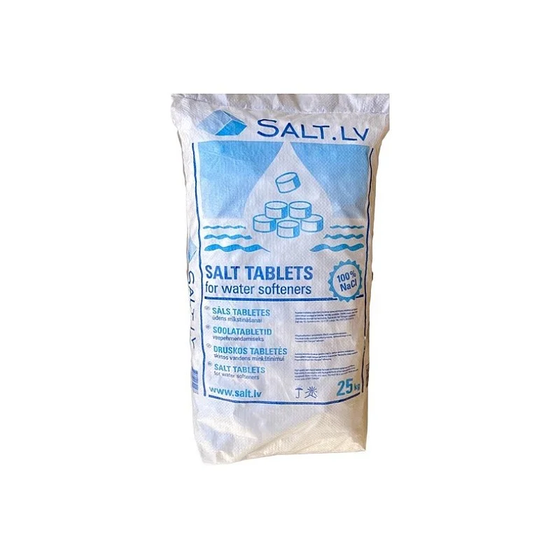 Ūdens mīkstināšanas sāls SALT.LV. tabletes. 25 kg