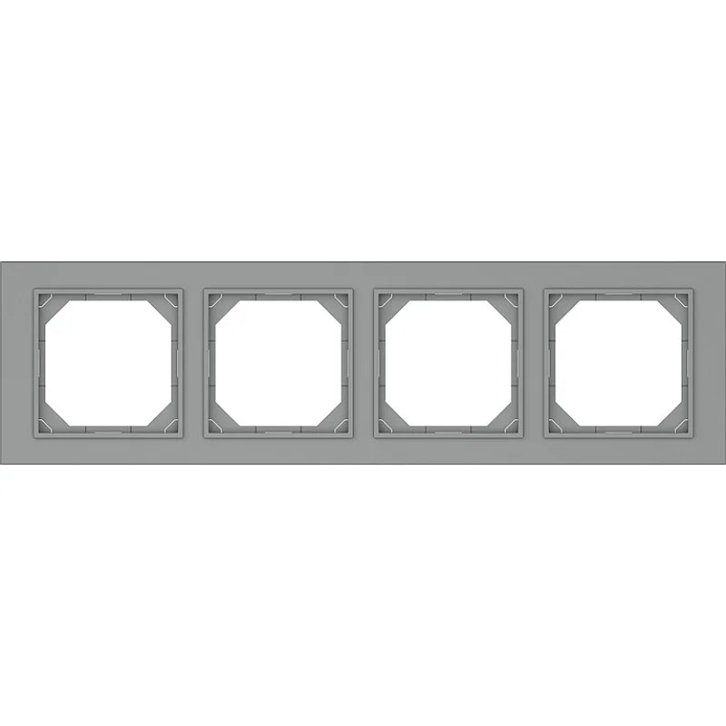 Keturvietis rėmelis VILMA QR1000. pilkos spalvos Keturvietis rėmelis VILMA QR1000. pilkos spalvos