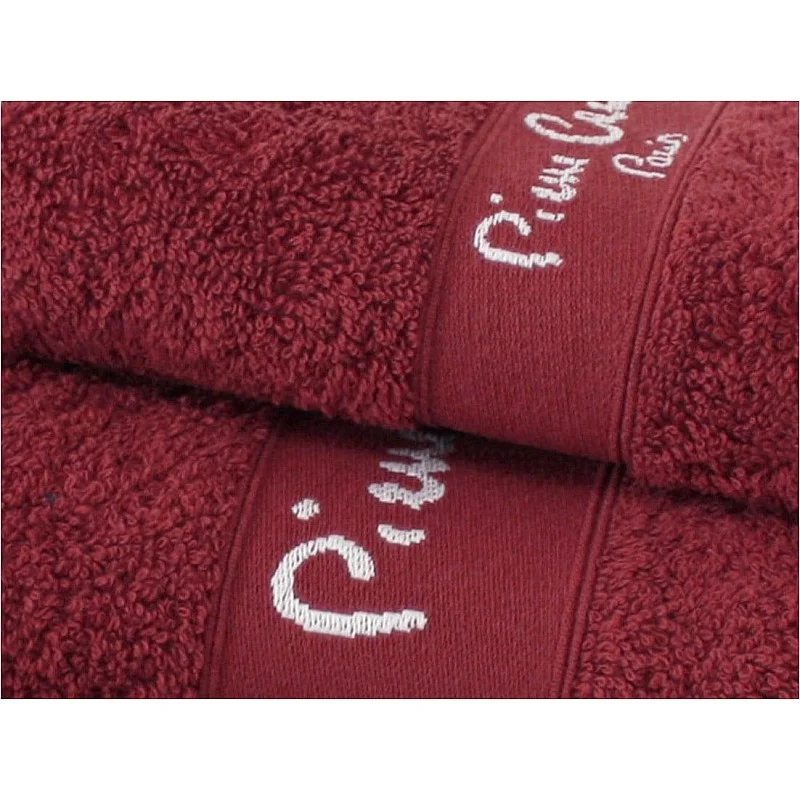 TOWEL SETX3 PIER CARD 1148 BURGUNDY 450G