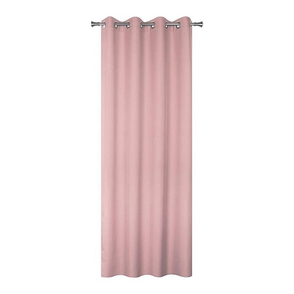 CURTAIN OXFORD 140X260 EYELET PINK N