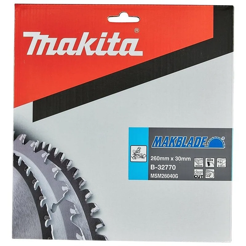 Zāģripa Makita B-32770. 260 mm x 30 mm