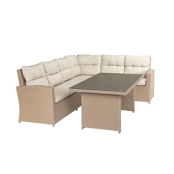 OUTD FURN SET PALOMA CORNER 6 SEAT TABLE