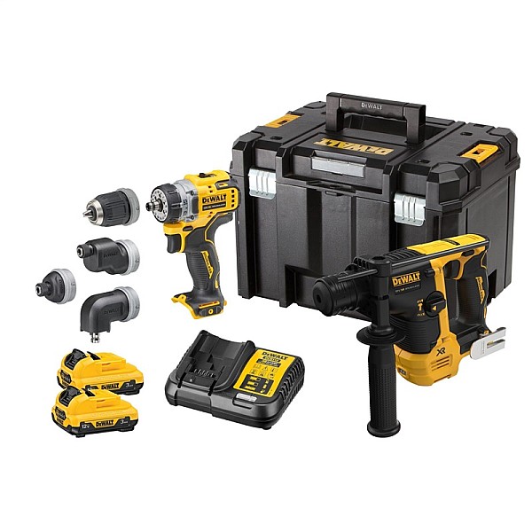 Akumuliatorinių įrankių komplektas Dewalt DCK2101L2T 12V 3Ah