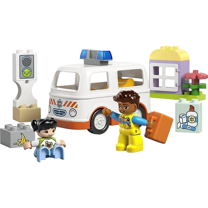 Konstruktorius LEGO® Duplo Ambulance & Driver 10447. 19 vnt. Konstruktorius LEGO® Duplo Ambulance & Driver 10447. 19 vnt.