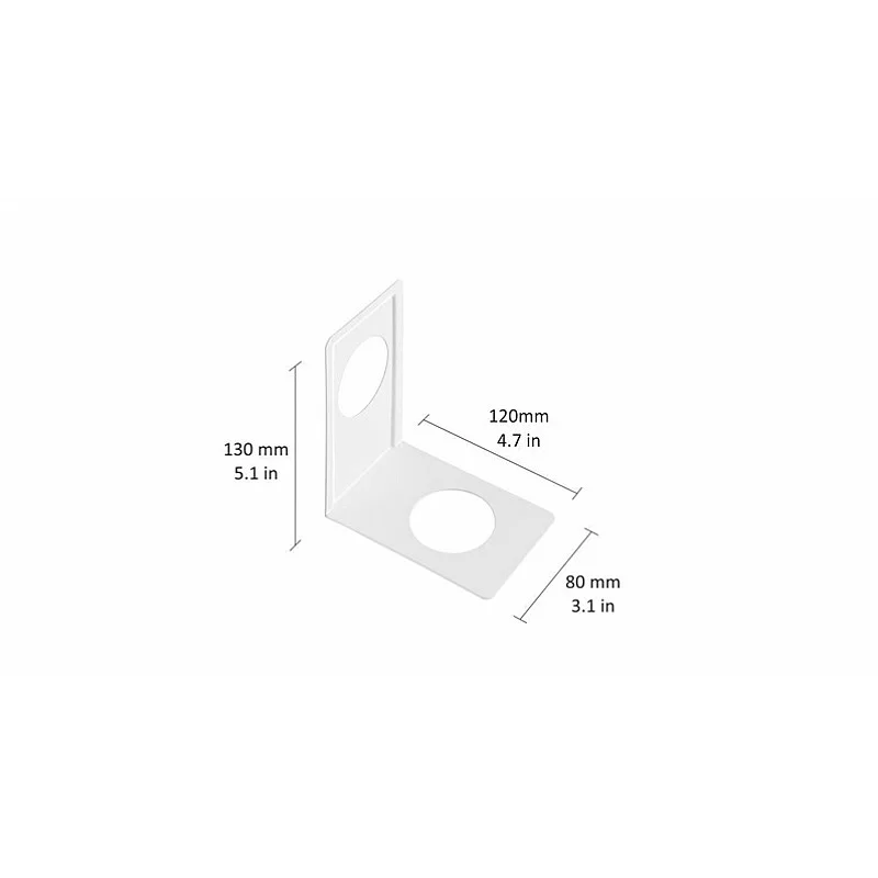 BOOK END 120X130 MM GREY