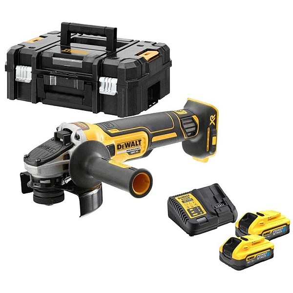 Bezvadu leņķa slīpmašīna Dewalt DCG405H2T-QW. 18 V