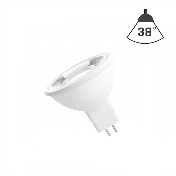 LEMPUTĖ LED GU5.3MR16 6W12V 3000K 450LM38°