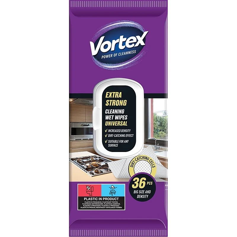 WIPES WET UNIVE VORTEXEXTRASTRONG 36PCE WIPES WET UNIVE VORTEXEXTRASTRONG 36PCE