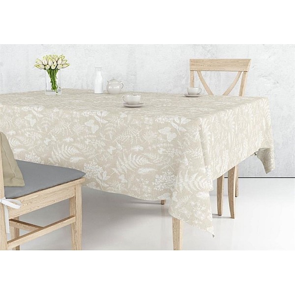 TABLECLOTH DJT-1052 LINEN1 140X300CM