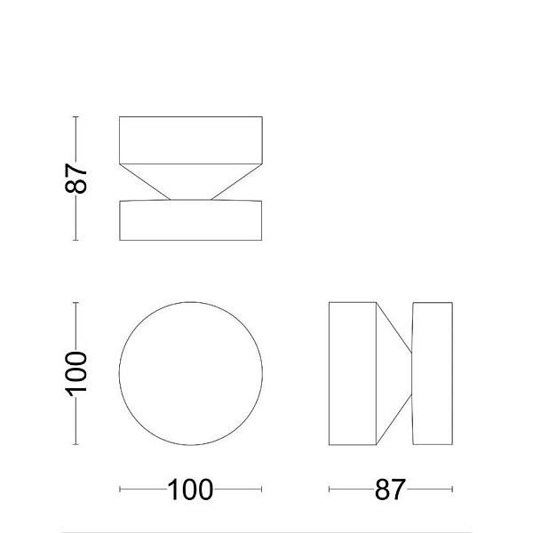 WALL LED LIGHT LAVEN 6 W 40K IP44 BLACK