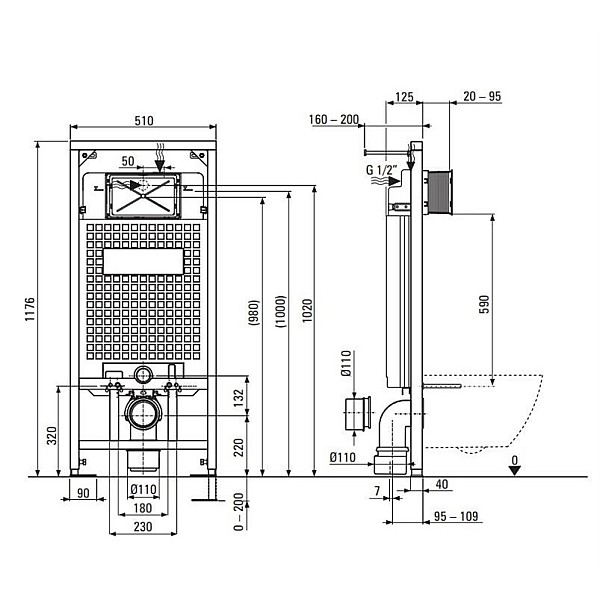 WALL-MOUNTED CONCEALED SYSTEM