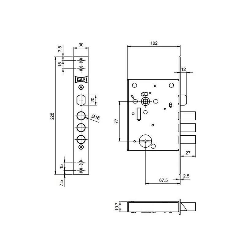 SPYNA ĮLEISTINĖ KALE 442L CP SPYNA ĮLEISTINĖ KALE 442L CP