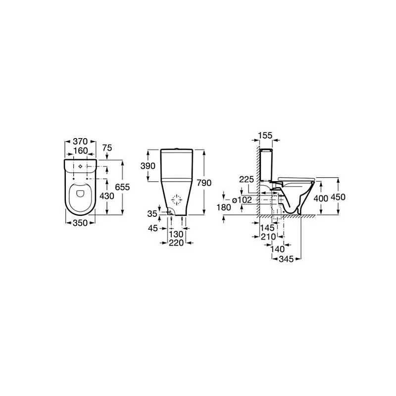 TVERTNE KLOZETP.GAP ROUND RIMLESS BALTA TVERTNE KLOZETP.GAP ROUND RIMLESS BALTA