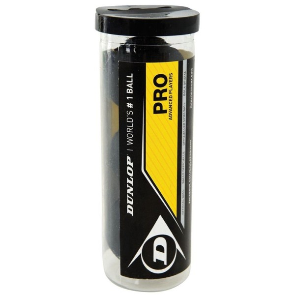 Skvošo Kamuoliukai Dunlop pro 3-tube