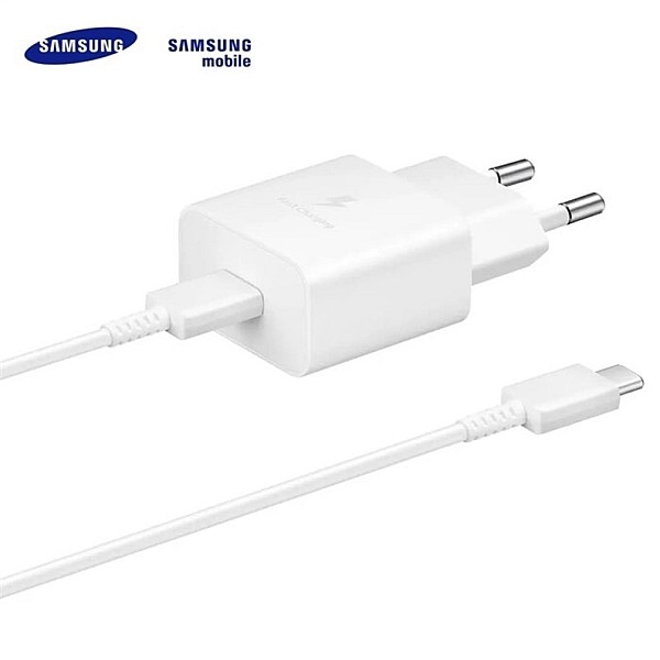 Lādētājs Samsung USB-C Travel Charger 15W White. 1 m. balta