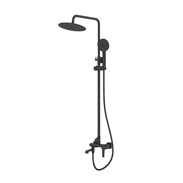 SHOWER COLUMN FIRA W/SHOWER-BATH MIXBLK