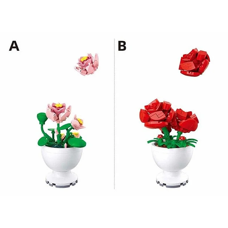 TOY CONSTRUCTOR POTTED PLANTS M38-B1077