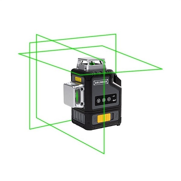 Lazerinis nivelyras GRUNDER LY360G. 3X3D. 18 V. žalias