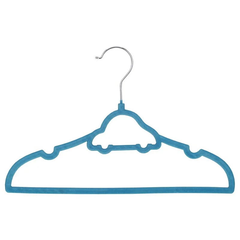 CHILDRENS VELVET HANGER 3PCS SET CAR