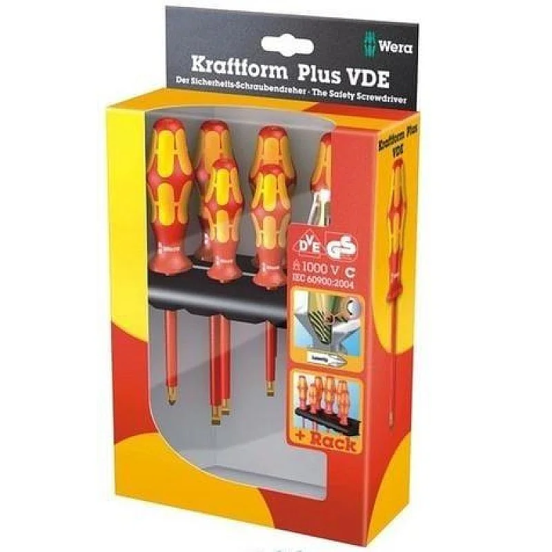 Skrūvgriežu komplekts Wera. izolācija. 10 cm
