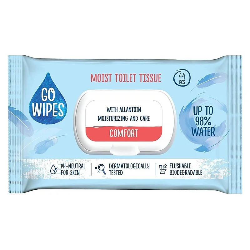 GOWIPES WET WC PAPER COMFORT 44PCS