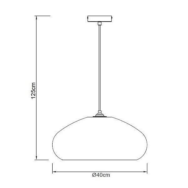 Lampa griesti Domoletti P23050A. 15 W. E27