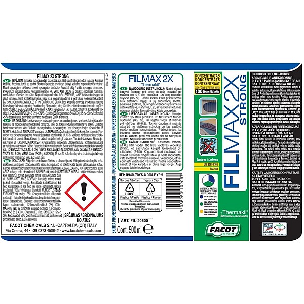 FILMAX2XSTRONG CONC 2/1 FLACONE 500ML