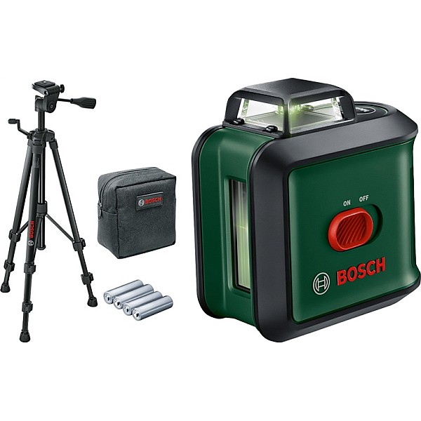 Nivelieris Bosch Green UniversalLevel 360 SET. zaļa