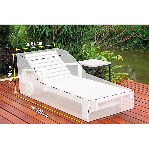 SUNBED COVER 202X67X74CM. PE. PB. 540G