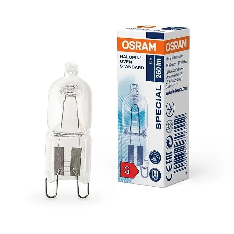 OVEN BULB OSRAM G9 25W 260LM 2700K 230V