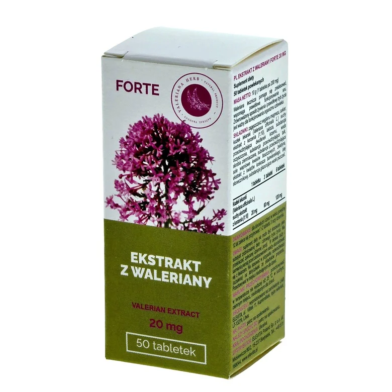 BALDRIĀNA EKSTRAKTS 20 MG FORTE N50 BALDRIĀNA EKSTRAKTS 20 MG FORTE N50