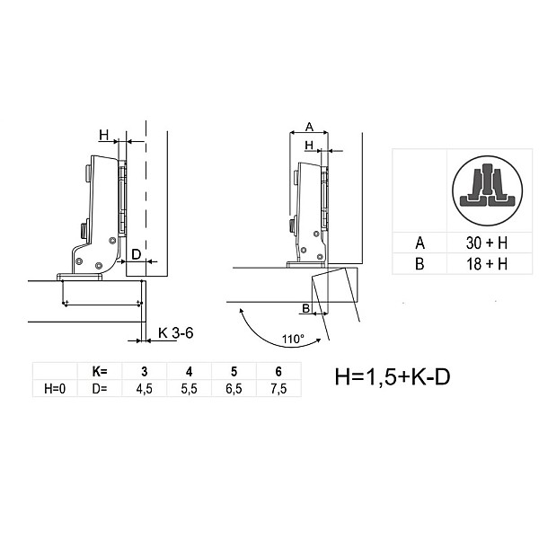 VIRA MĒBEĻU PUSES D35 110O H=0